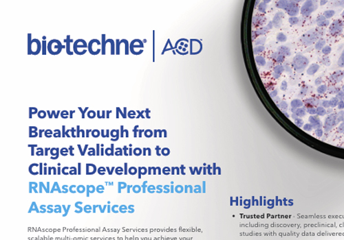 Power Your Next Breakthrough from Target Validation to Clinical Development with RNAscope™ Professional Highlights Assay Services