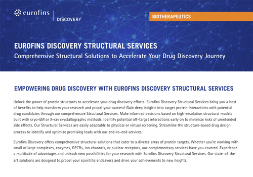 [Flyer] EUROFINS DISCOVERY STRUCTURAL SERVICES