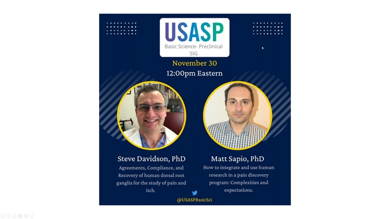Strategies to Leverage Human Tissue in the Study of Pain and Analgesia | AnaBios Webinar