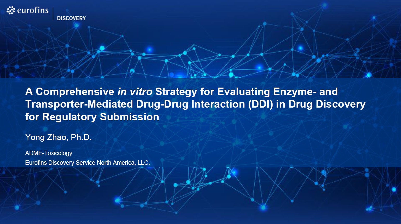 [신약개발 웨비나] FDA·ICH 가이드라인 기반 In vitro 약물상호작용(DDI) 평가 전략: CYP 효소 및 Transporter 중심 접근법 소개